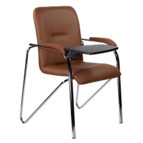 Офисные Стул Самба Soft со столиком, хром - фото