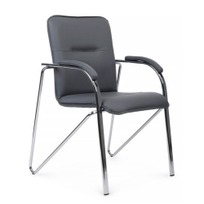 Офисные Стул Самба с мягкими подлокотниками, серый - фото