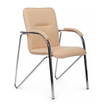 Офисные Стул Самба с мягкими подлокотниками, бежевый - фото