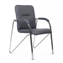 Офисные Стул Самба с пластиковыми подлокотниками, серый - фото